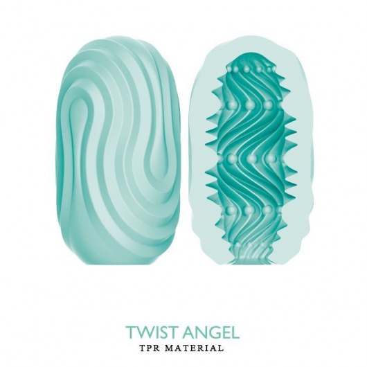 Бирюзовый мастурбатор-яйцо Twist Angel - Baile - в Прокопьевске купить с доставкой