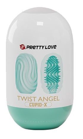 Бирюзовый мастурбатор-яйцо Twist Angel - Baile - в Прокопьевске купить с доставкой