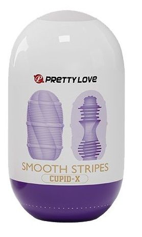 Сиреневый мастурбатор-яйцо Smooth Stripes - Baile - в Прокопьевске купить с доставкой