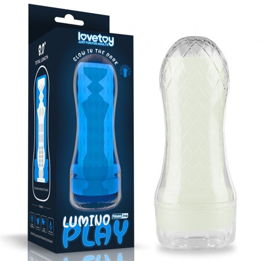 Светящийся в темноте мастурбатор Lumino Play Masturbator Pocketed - Lovetoy - в Прокопьевске купить с доставкой