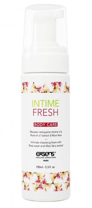 Органическая интимная очищающая пенка Intime Fresh - 150 мл. - Exsens - купить с доставкой в Прокопьевске