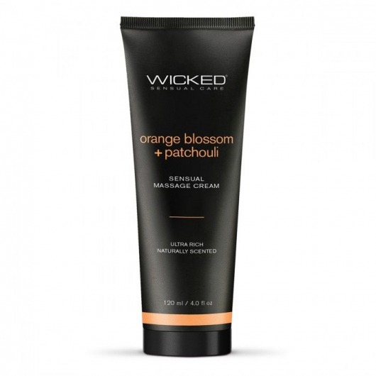 Массажный легкий крем WICKED Orange Blossom plus Patchouli - 120 мл. - Wicked - купить с доставкой в Прокопьевске