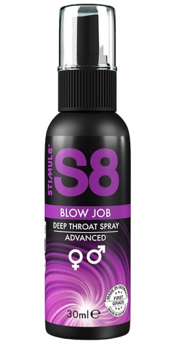 Лубрикант для орального секса S8 Deep Throat Spray - 30 мл. - Stimul8 - купить с доставкой в Прокопьевске