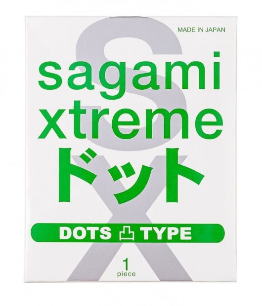 Презерватив Sagami Xtreme Type-E с точками - 1 шт. - Sagami - купить с доставкой в Прокопьевске