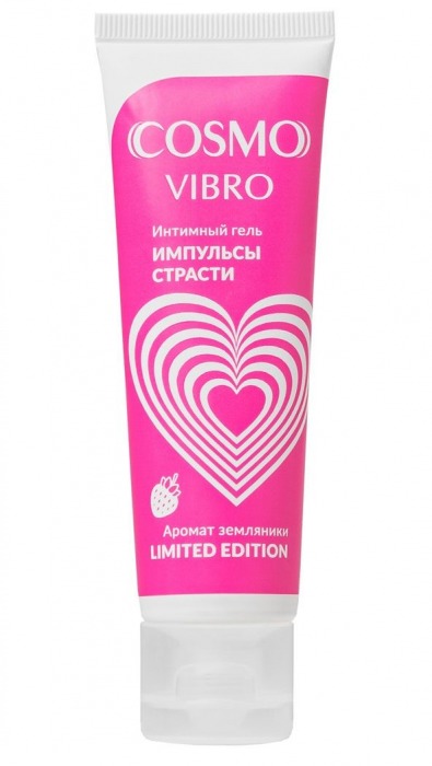 Возбуждающий гель на водно-силиконовой основе Cosmo Vibro с ароматом земляники - 50 гр. - Биоритм - купить с доставкой в Прокопьевске