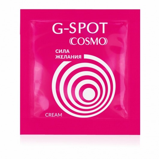 Стимулирующий интимный крем для женщин Cosmo G-spot - 2 гр. - Биоритм - купить с доставкой в Прокопьевске