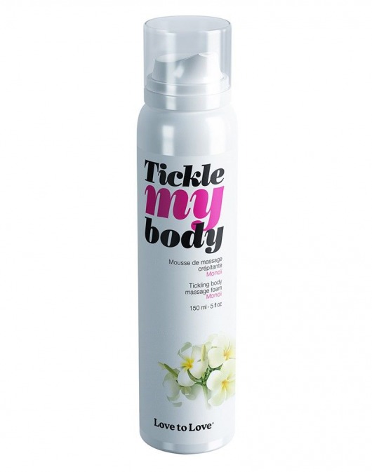 Массажная хрустящая пенка Tickle My Body Monoi с ароматом моной - 150 мл. - Love to Love - купить с доставкой в Прокопьевске