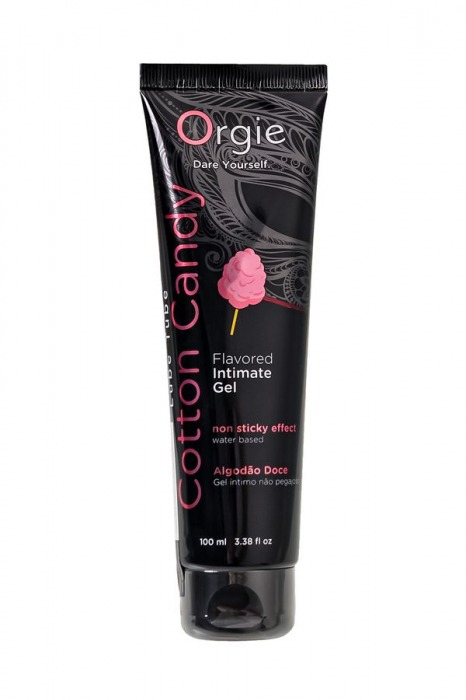 Интимный гель на водной осное Lube Tube Cotton Candy со вкусом сахарной ваты - 100 мл. - ORGIE - купить с доставкой в Прокопьевске