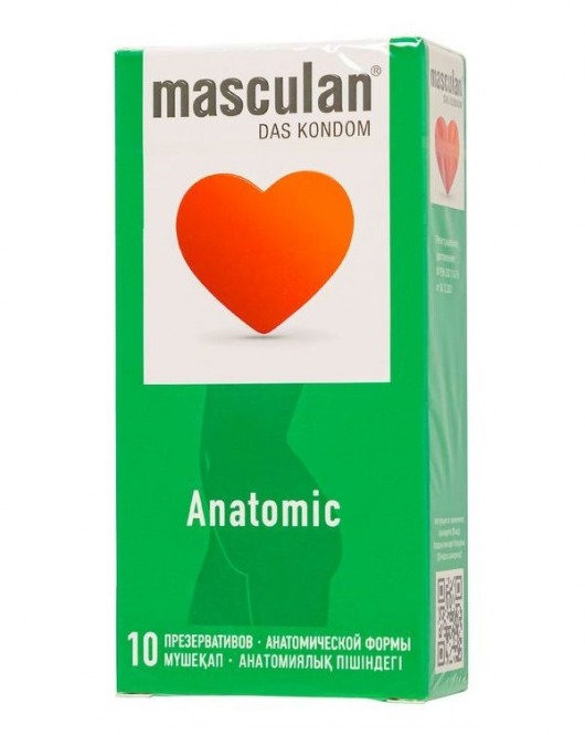 Презервативы анатомической формы Masculan Anatomic - 10 шт. - Masculan - купить с доставкой в Прокопьевске