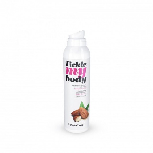 Массажная хрустящая пенка Tickle My Body Sweet Almonds с ароматом миндаля - 150 мл. - Love to Love - купить с доставкой в Прокопьевске