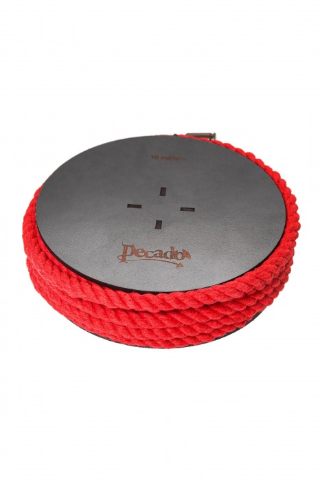 Красная веревка для шибари на катушке - 10 м. - Pecado - купить с доставкой в Прокопьевске