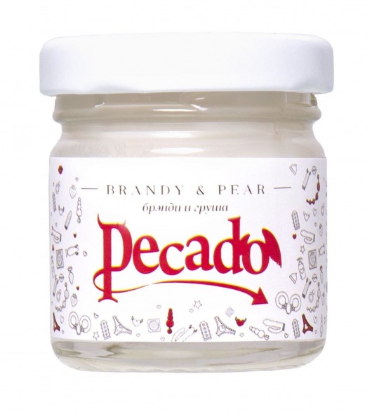 Массажная свеча Brandy   Pear - 35 мл. - Pecado - купить с доставкой в Прокопьевске