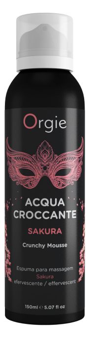 Хрустящая пенка для массажа Orgie Acqua Croccante Sakura с ароматом сакуры - 150 мл. - ORGIE - купить с доставкой в Прокопьевске