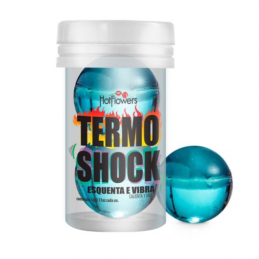 Интимный гель Termo Shock Hot Ball с разогревающе-покалывающим эффектом (2 шарика по 3 гр.) - HotFlowers - купить с доставкой в Прокопьевске