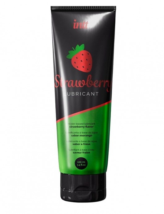 Смазка на водной основе с ароматом клубники Strawberry Lubricant - 100 мл. - INTT - купить с доставкой в Прокопьевске