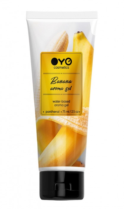 Лубрикант на водной основе OYO Aroma Gel Banana с ароматом банана - 75 мл. - OYO - купить с доставкой в Прокопьевске