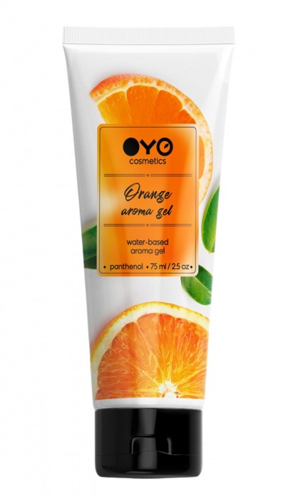 Лубрикант на водной основе OYO Aroma Gel Orange с ароматом апельсина - 75 мл. - OYO - купить с доставкой в Прокопьевске