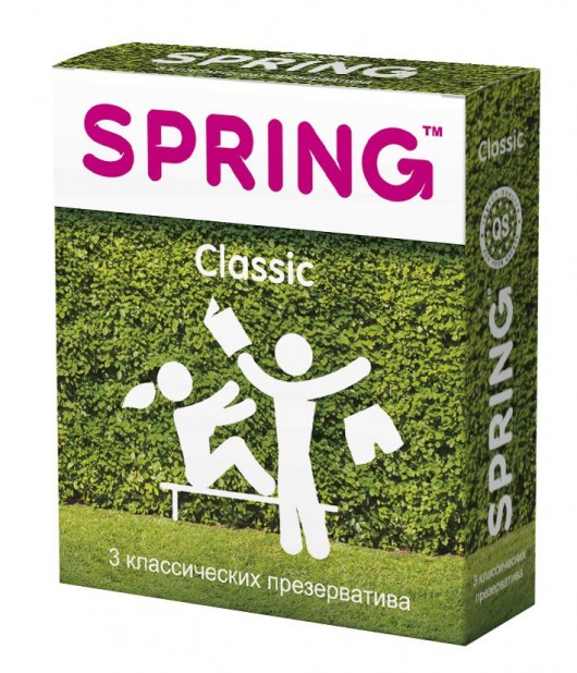 Классические презервативы SPRING CLASSIC - 3 шт. - SPRING - купить с доставкой в Прокопьевске