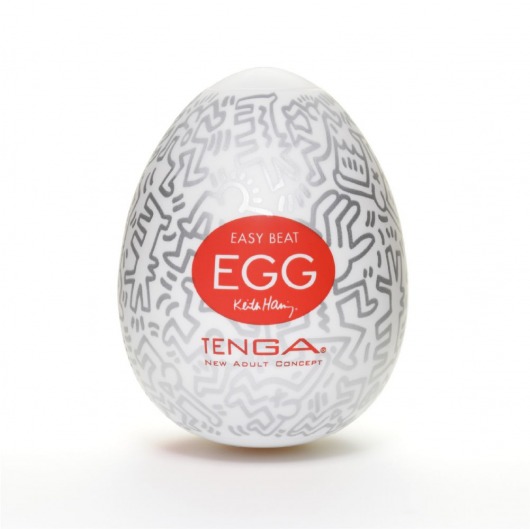 Мастурбатор-яйцо Keith Haring EGG PARTY - Tenga - в Прокопьевске купить с доставкой