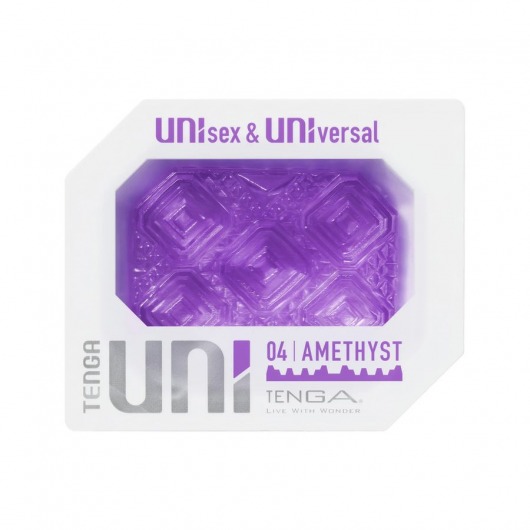 Фиолетовый мастурбатор-стимулятор Tenga Uni Amethyst - Tenga - в Прокопьевске купить с доставкой