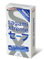 Презервативы Sagami Xtreme Ultrasafe с двойным количеством смазки - 10 шт. - Sagami - купить с доставкой в Прокопьевске