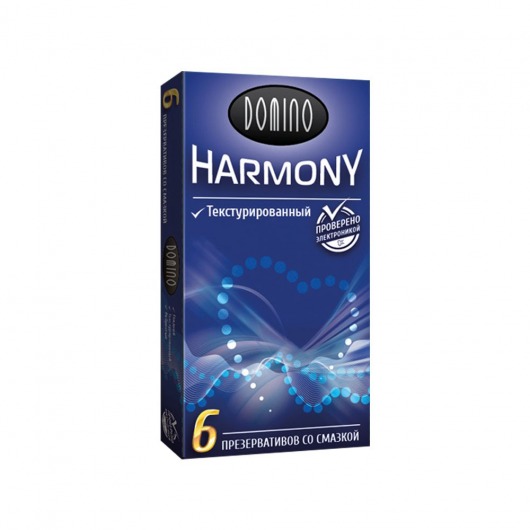 Текстурированные презервативы Domino Harmony - 6 шт. - Domino - купить с доставкой в Прокопьевске