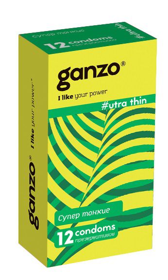 Ультратонкие презервативы Ganzo Ultra thin - 12 шт. - Ganzo - купить с доставкой в Прокопьевске