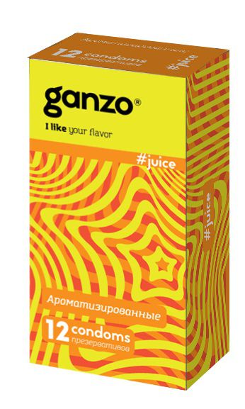 Ароматизированные презервативы Ganzo Juice - 12 шт. - Ganzo - купить с доставкой в Прокопьевске