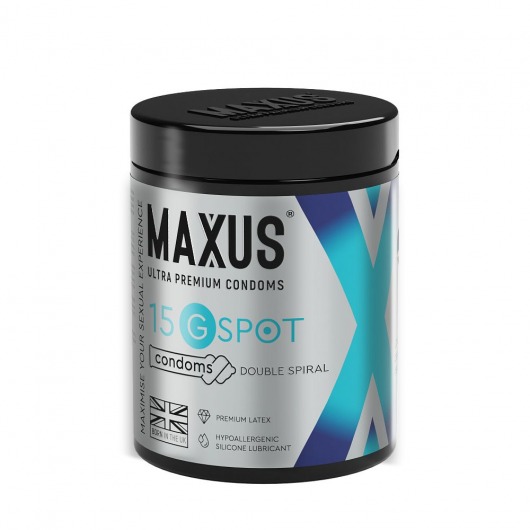 Гладкие презервативы Maxus G spot с двойной спиралью - 15 шт. - Maxus - купить с доставкой в Прокопьевске