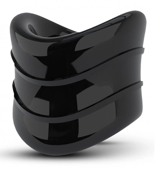 Черное эрекционное кольцо на мошонку Beef Ball Stretcher Snug X Long - Blush Novelties - в Прокопьевске купить с доставкой