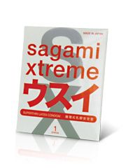 Ультратонкий презерватив Sagami Xtreme SUPERTHIN - 1 шт. - Sagami - купить с доставкой в Прокопьевске