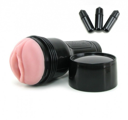 Мастурбатор-вагина Fleshlight - Vibro Pink Lady Touch с вибрацией - Fleshlight - в Прокопьевске купить с доставкой