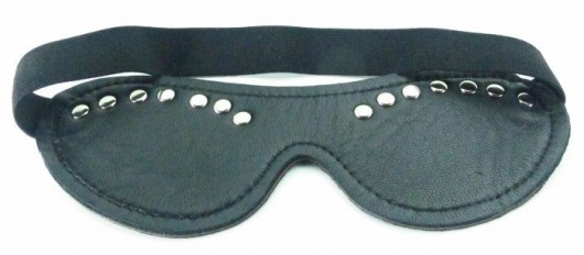 Черная маска с декором - БДСМ Арсенал - купить с доставкой в Прокопьевске