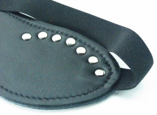 Черная маска с декором - БДСМ Арсенал - купить с доставкой в Прокопьевске