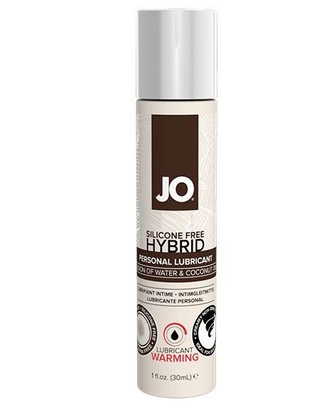 Водно-масляный лубрикант с разогревающим эффектом JO Silicone Free Hybrid Lubricant WARMING  - 30 мл. - System JO - купить с доставкой в Прокопьевске