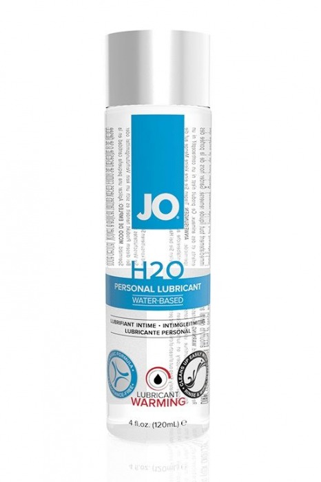 Возбуждающий лубрикант на водной основе JO Personal Lubricant H2O Warming - 120 мл. - System JO - купить с доставкой в Прокопьевске