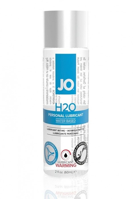 Возбуждающий лубрикант на водной основе JO Personal Lubricant H2O Warming - 60 мл. - System JO - купить с доставкой в Прокопьевске