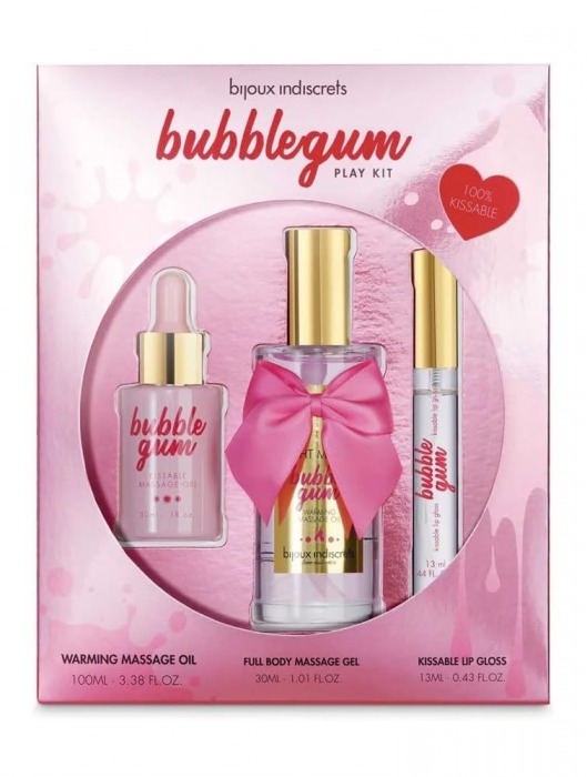 Набор средств для массажа и ласк Bubblegum Play Kit - Bijoux Indiscrets - купить с доставкой в Прокопьевске