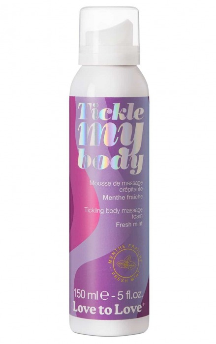 Массажная хрустящая пенка Tickle My Body Fresh Mint с ароматом мяты - 150 мл. - Love to Love - купить с доставкой в Прокопьевске