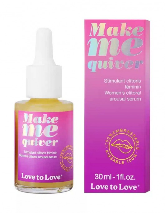 Возбуждающие капли для клитора Make Me Quiver - 30 мл. - Love to Love - купить с доставкой в Прокопьевске