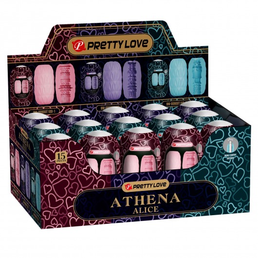 Набор из 15 мастурбаторов Athena Alice - Baile - в Прокопьевске купить с доставкой