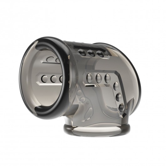 Дымчатая насадка на пенис и мошонку - Baile - в Прокопьевске купить с доставкой