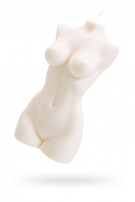 Белая интерьерная свеча в форме женского торса - 850 гр. - Pecado - купить с доставкой в Прокопьевске