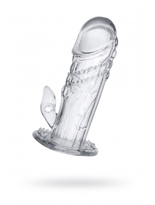 Прозрачная насадка на пенис Uco - 13 см. - A-toys - в Прокопьевске купить с доставкой