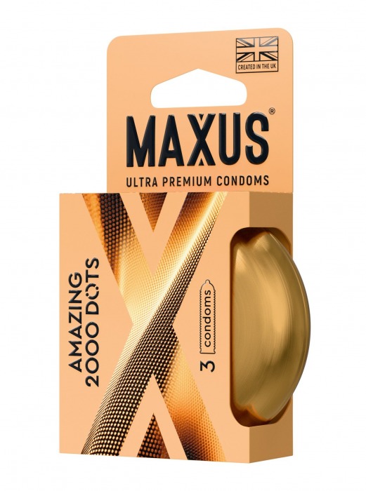 Точечные презервативы MAXUS 2000 Amazing Dots с железным кейсом - 3 шт. - Maxus - купить с доставкой в Прокопьевске