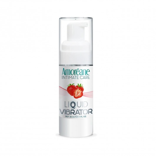 Жидкий вибратор со вкусом клубники Amoreane Strawberry - 30 мл. - Amoreane - купить с доставкой в Прокопьевске
