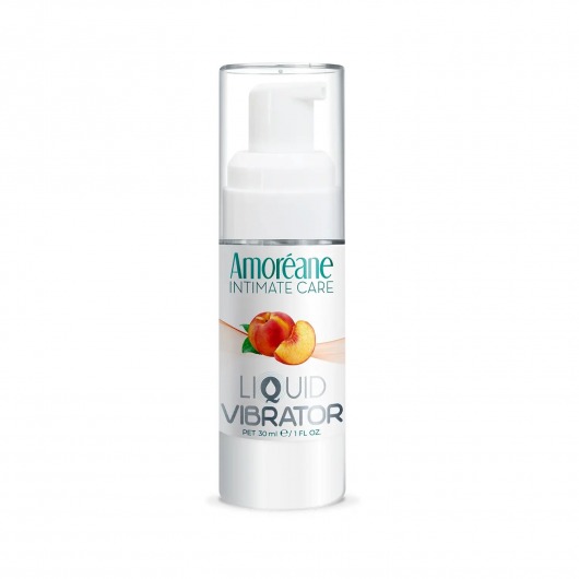Жидкий вибратор со вкусом персика Amoreane Peach - 30 мл. - Amoreane - купить с доставкой в Прокопьевске