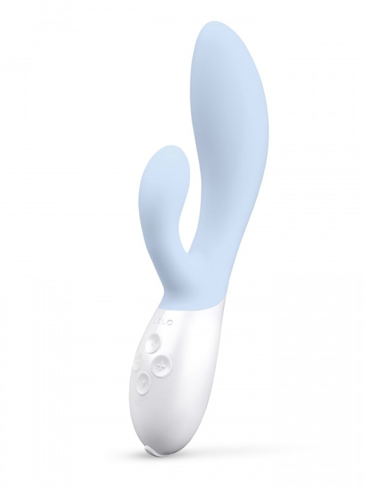Нежно-голубой вибратор-кролик Lelo Ina 3 - 20 см. - Lelo купить в Прокопьевске с доставкой в Orgasmix.ru Нежно-голубой вибратор-кролик Lelo Ina 3 - 20 см. - Lelo