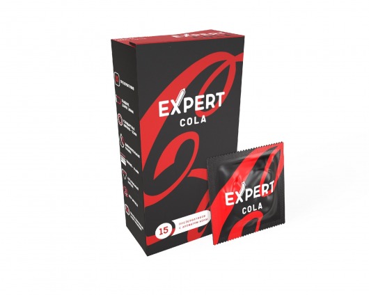 Презервативы с ароматом колы Expert Cola - 15 шт. - Expert - купить с доставкой в Прокопьевске