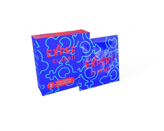Классические презервативы Expert Classic - 3 шт. - Expert - купить с доставкой в Прокопьевске